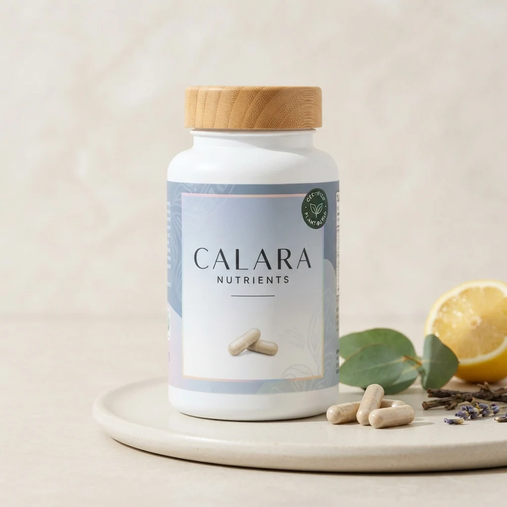 Calara Nutrients glasbeholder med næringsstoffer